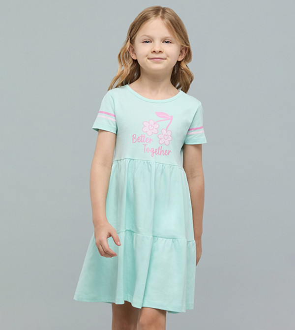 R&B cobalt-and-ochre - Blue Casual Dress