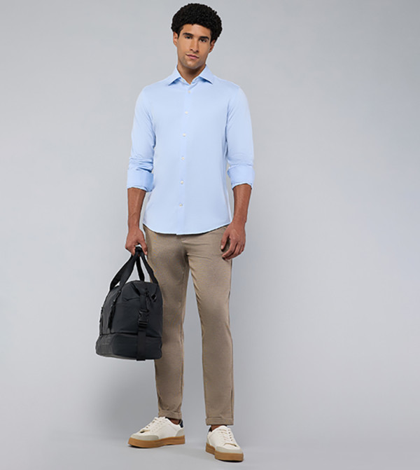 R&B  summer-office-tailoring - Blue Long Sleeves