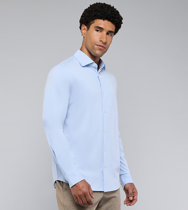 R&B  summer-office-tailoring - Blue Long Sleeves