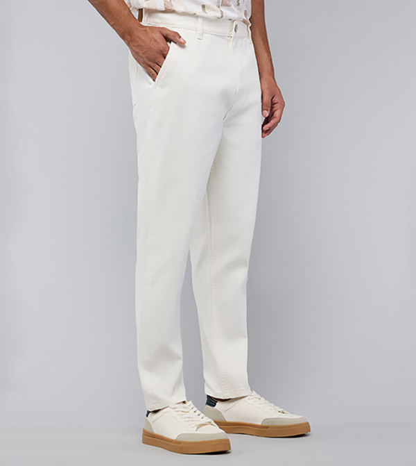 R&B R&B - Ivory Straight Jeans