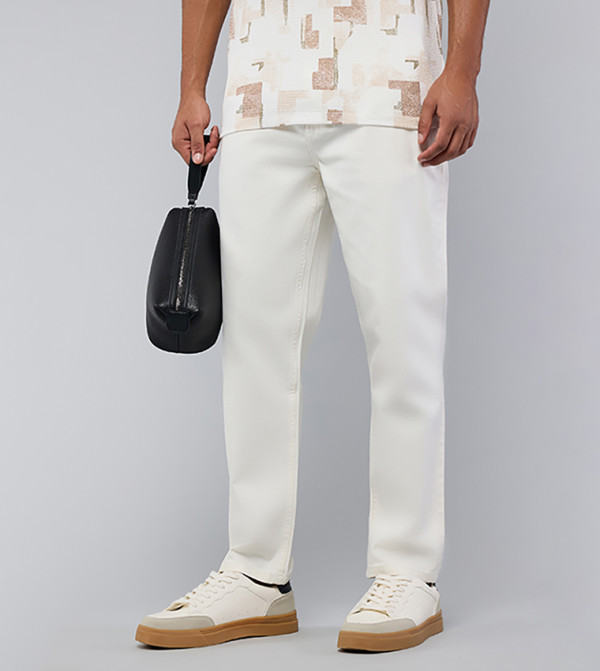 R&B R&B - Ivory Straight Jeans