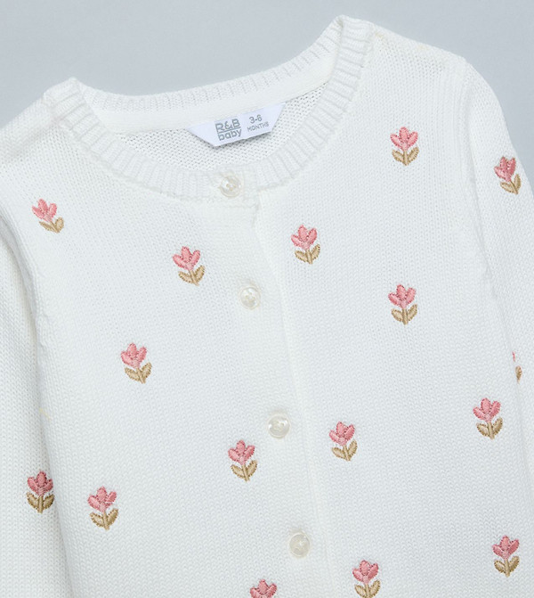 R&B Winterwear & Outerwear - Ivory Sweaters & Cardigans