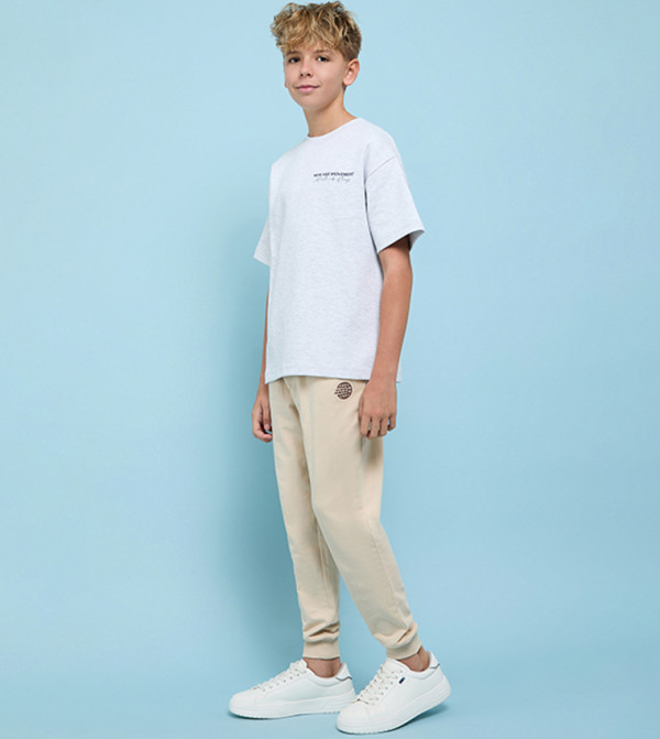 R&B  Bottomwear - Beige Joggers