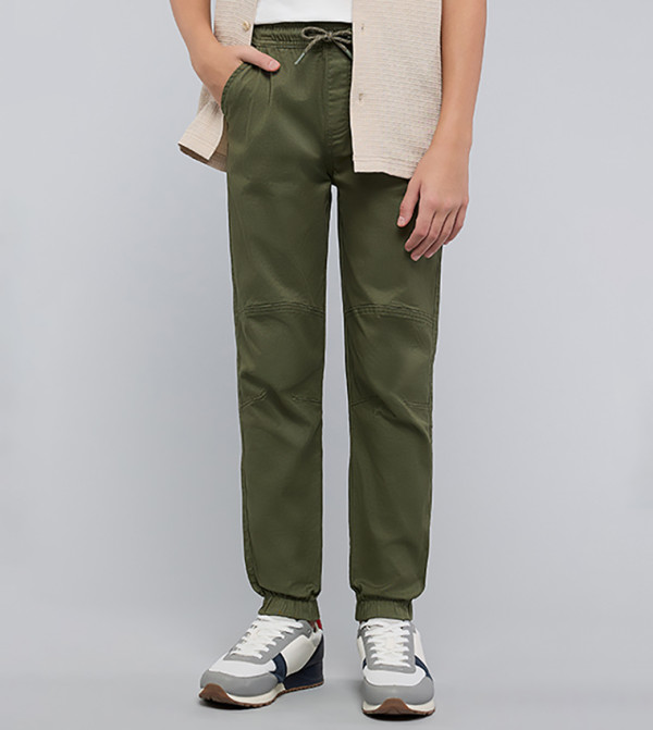 R&B  Joggers - Olive Jeans