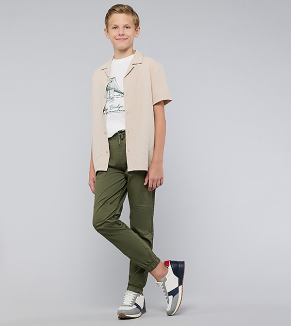 R&B  Joggers - Olive Jeans