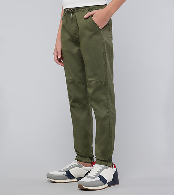 R&B  Joggers - Olive Jeans
