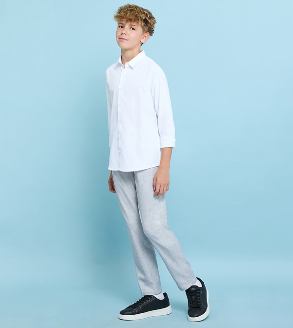 R&B  Trousers & Pants - Grey Trousers & Pants