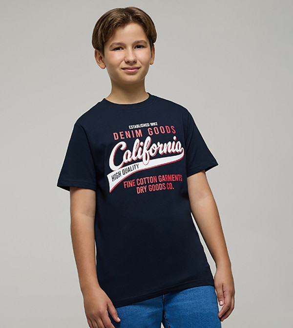 R&B varsity-graphics - Navy T-shirts