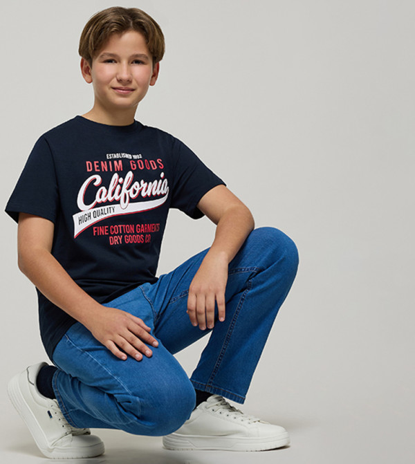 R&B varsity-graphics - Navy T-shirts