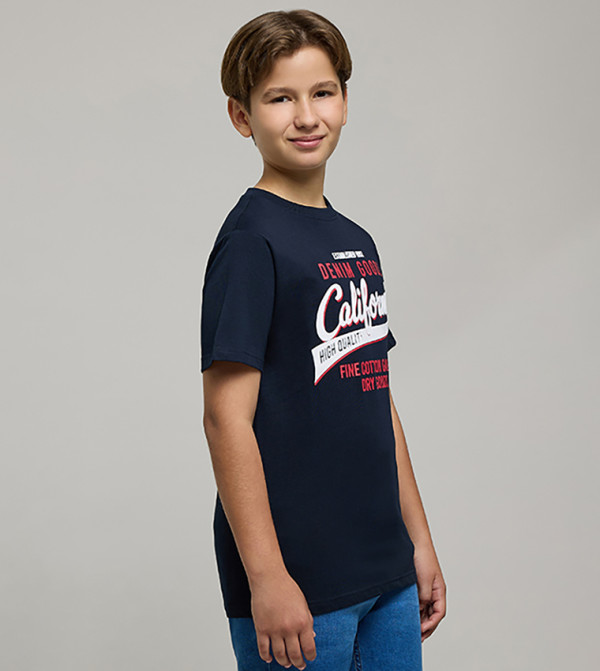 R&B varsity-graphics - Navy T-shirts