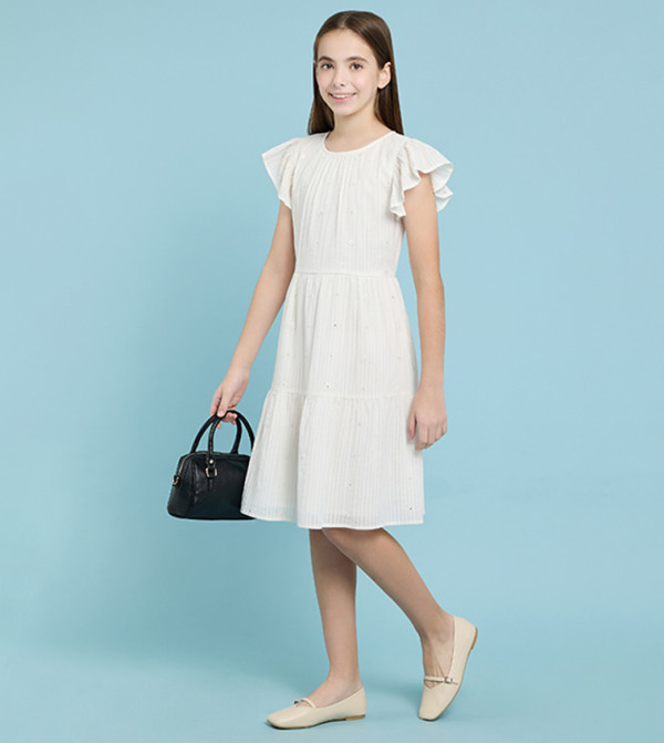 R&B girls-craft-pretty-summer - White Casual Dress