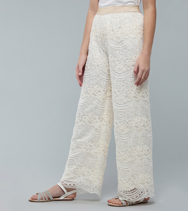R&B Trousers & Pants - Ivory Trousers & Pants