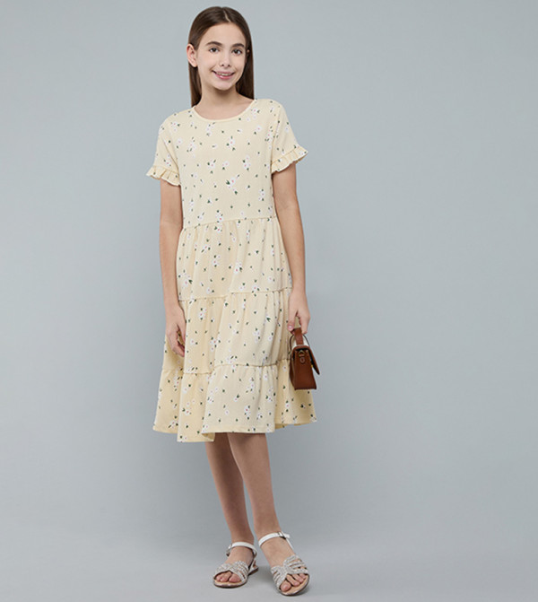 R&B  Casual Dress - Yellow Casual Dress