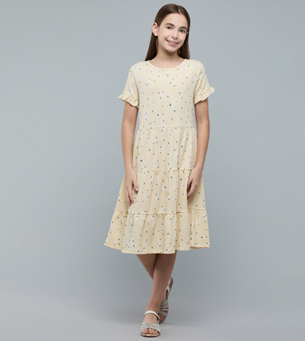 R&B  Casual Dress - Yellow Casual Dress