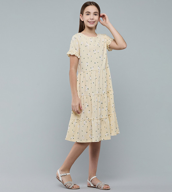 R&B  Casual Dress - Yellow Casual Dress