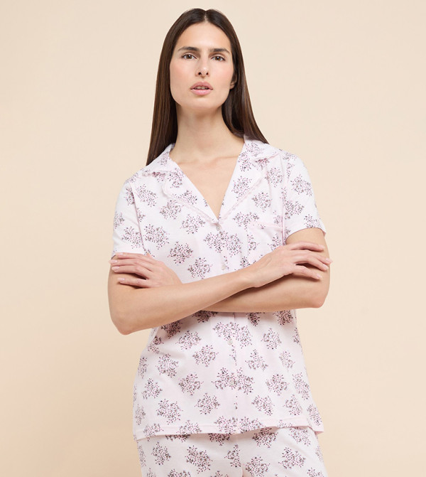 أر آند بي  ملابس نوم - زهري فاتح  Pyjama Set