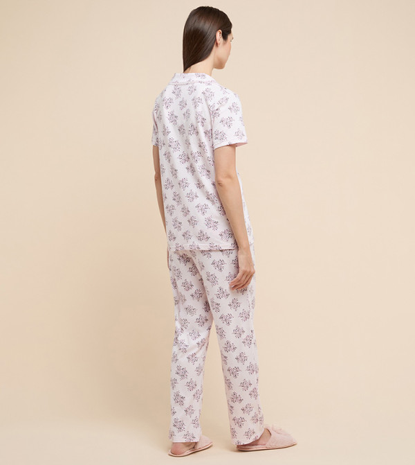 أر آند بي  ملابس نوم - زهري فاتح  Pyjama Set