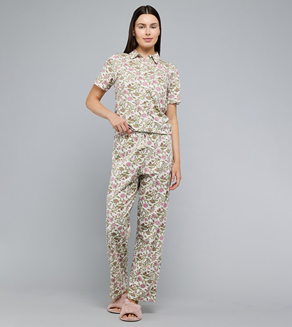 R&B  Clothing - Cream Pyjama Set