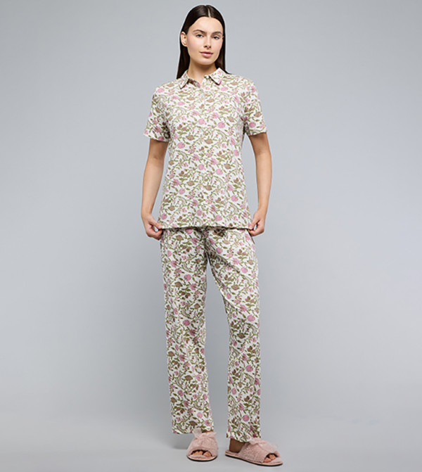 R&B  Clothing - Cream Pyjama Set