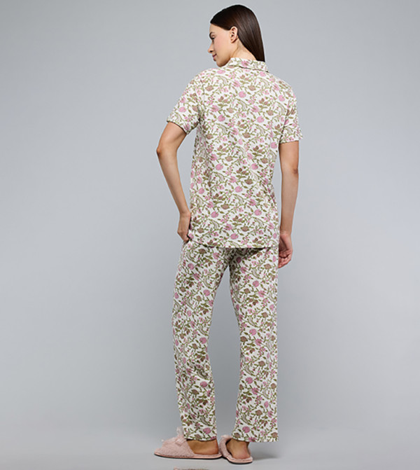 R&B  Clothing - Cream Pyjama Set