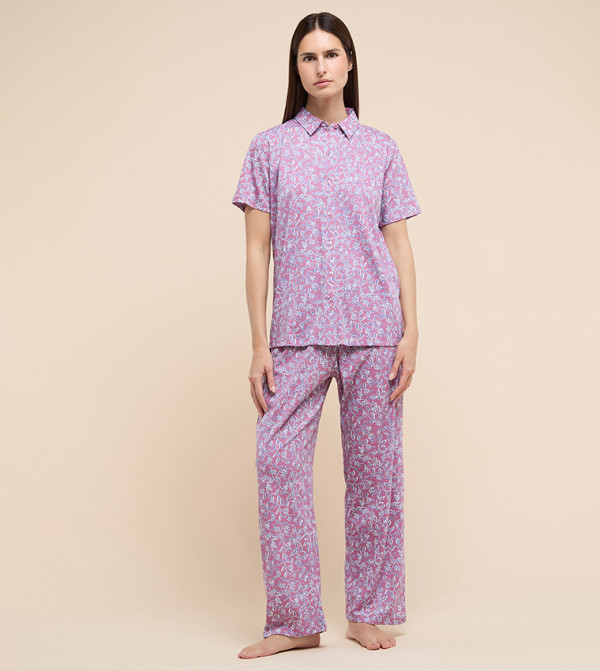 أر آند بي  ملابس نوم - موف  Pyjama Set