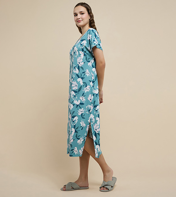 R&B  Night Dress & Gowns - Green T-shirts