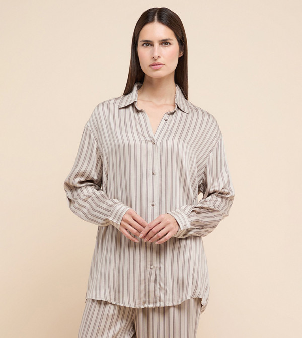 R&B  Pyjama Set - Beige Pyjama Set
