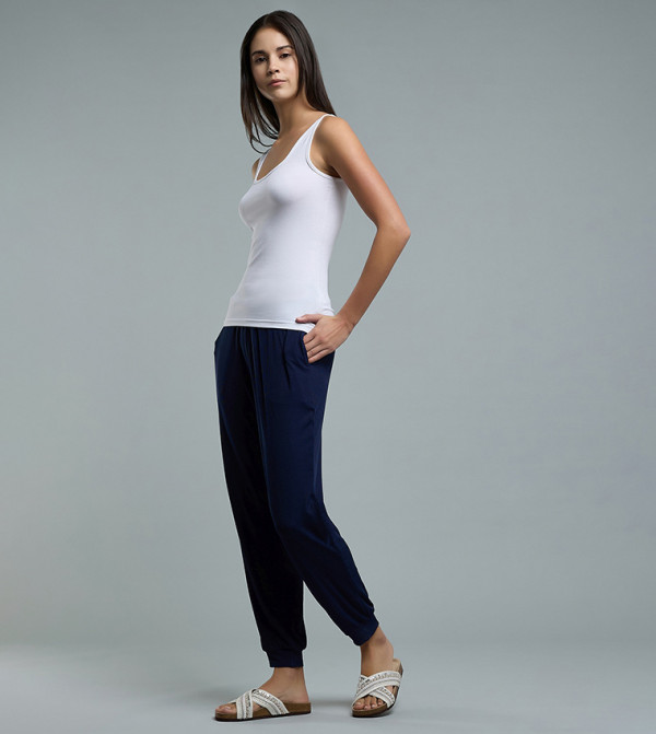 أر آند بي  بناطيل وليقنز - كحلي مزرق  جوغر