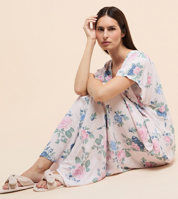 R&B  Sleepwears & Loungewears - Baby Pink Night Dress & Gowns