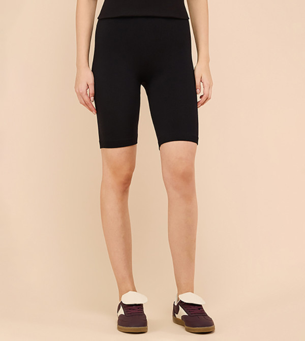 R&B  Shorts - Black Casual Shorts
