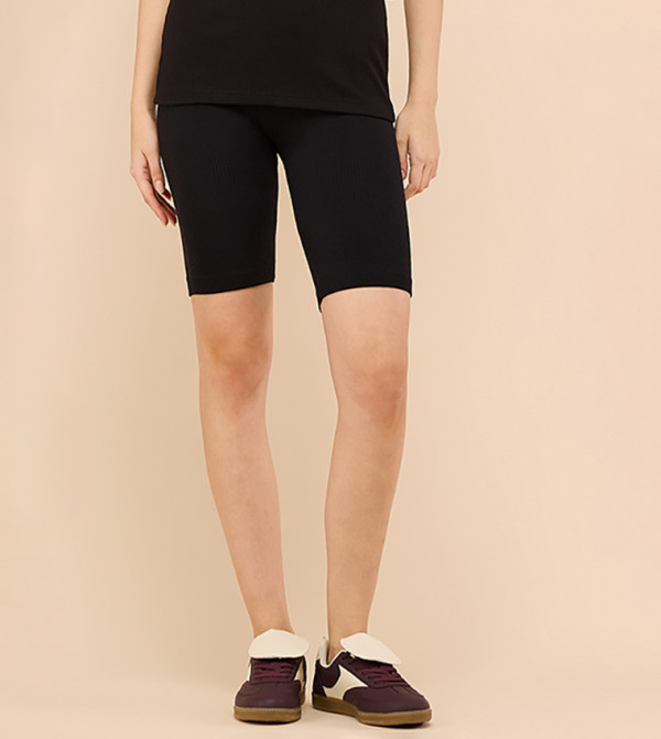 R&B  Shorts - Black Casual Shorts