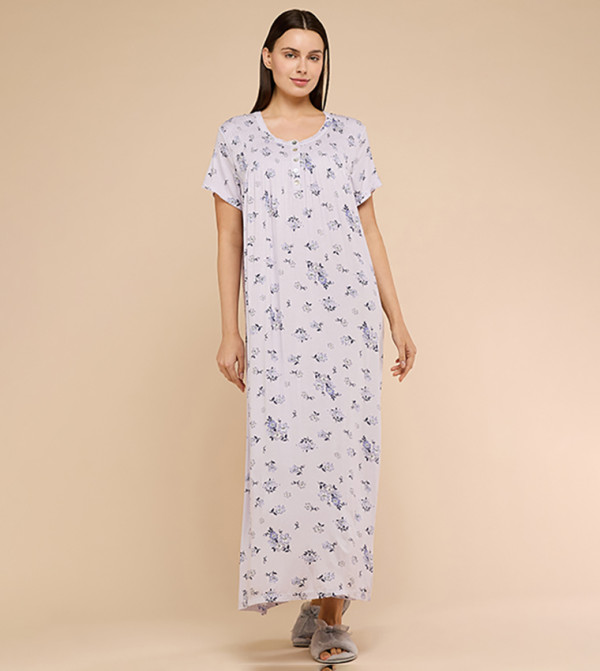 R&B  Night Dress & Gowns - Lilac Night Dress & Gowns