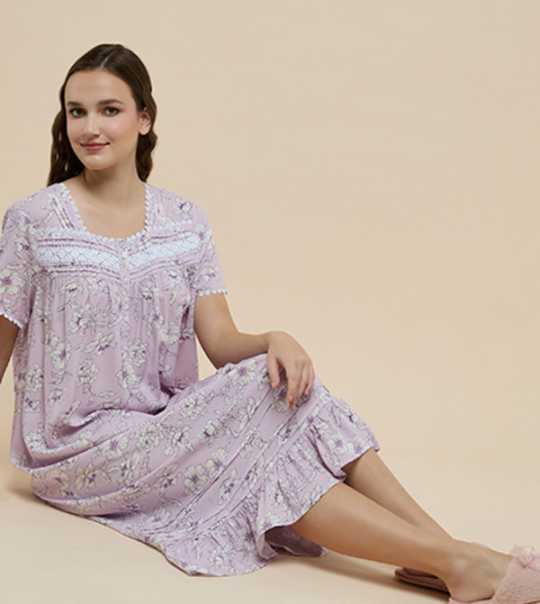 R&B  Sleepwears & Loungewears - Lilac T-shirts