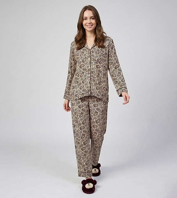 R&B R&B - Brown Pyjama Set