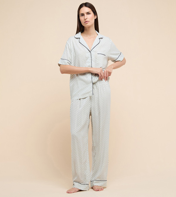 R&B  Clothing - Cream Pyjama Set