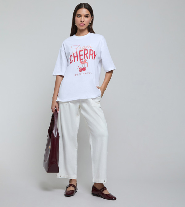 أر آند بي  تيشيرتات - أبيض Short Sleeve T-Shirts