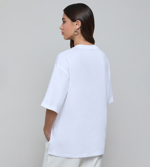 أر آند بي  تيشيرتات - أبيض Short Sleeve T-Shirts