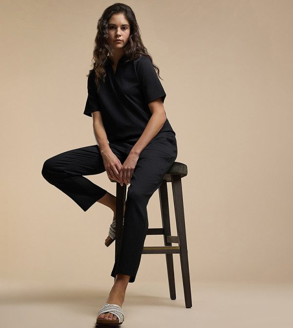 R&B  Casual Pants - BLACK Casual Pants