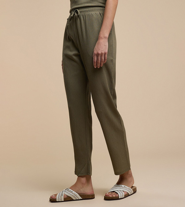 R&B Casual Pants - Olive Casual Pants