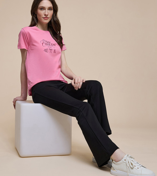 R&B  Pants & Leggings - BLACK Casual Pants