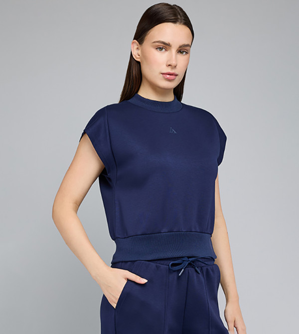أر آند بي  توبات قصيرة - كحلي مزرق  Cropped Tops