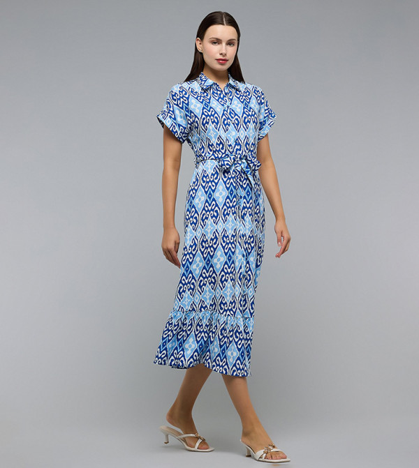 أر آند بي أر آند بي - أزرق Shirt & T-Shirt Dresses