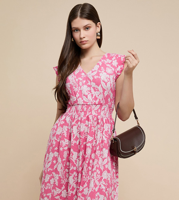 R&B Midi Dresses - Pink Pyjama Set