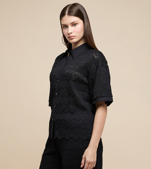 أر آند بي بلوزات - أسود Pyjama Set