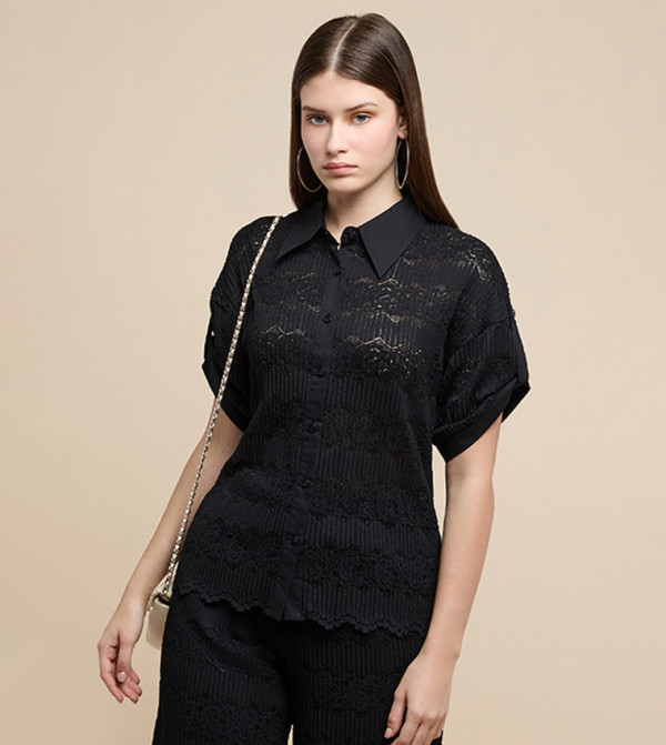 أر آند بي بلوزات - أسود Pyjama Set