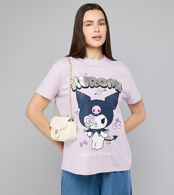 R&B  T-Shirts - Lavender Short Sleeve T-Shirts