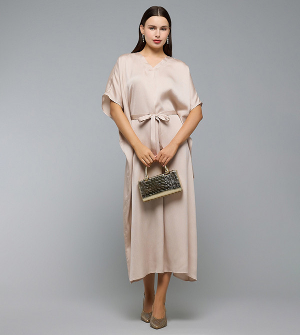 R&B kaftan-dresses-w - CHAMPAGNE Midi Dresses