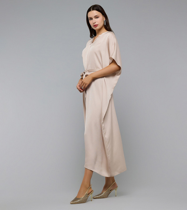 R&B kaftan-dresses-w - CHAMPAGNE Midi Dresses