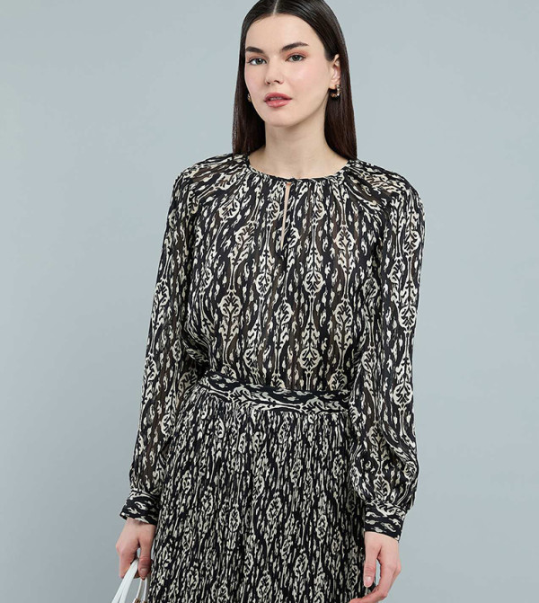 R&B  Casual Tops - Black Casual Tops