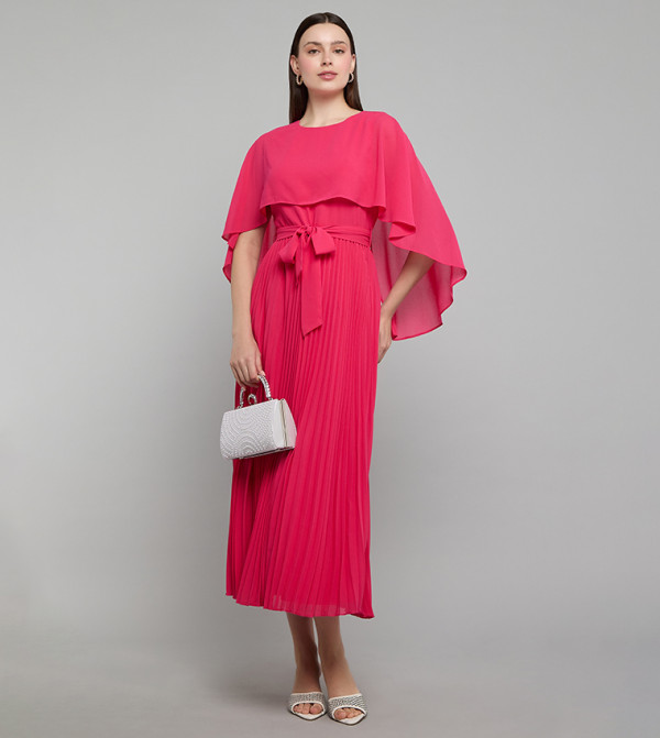 أر آند بي  pastel-dresses-march - وردي Midi Dresses